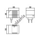 Caixa Patola CF-068/2 48x56x68mm Caixa Patola CF-068/2 48x56x68mm